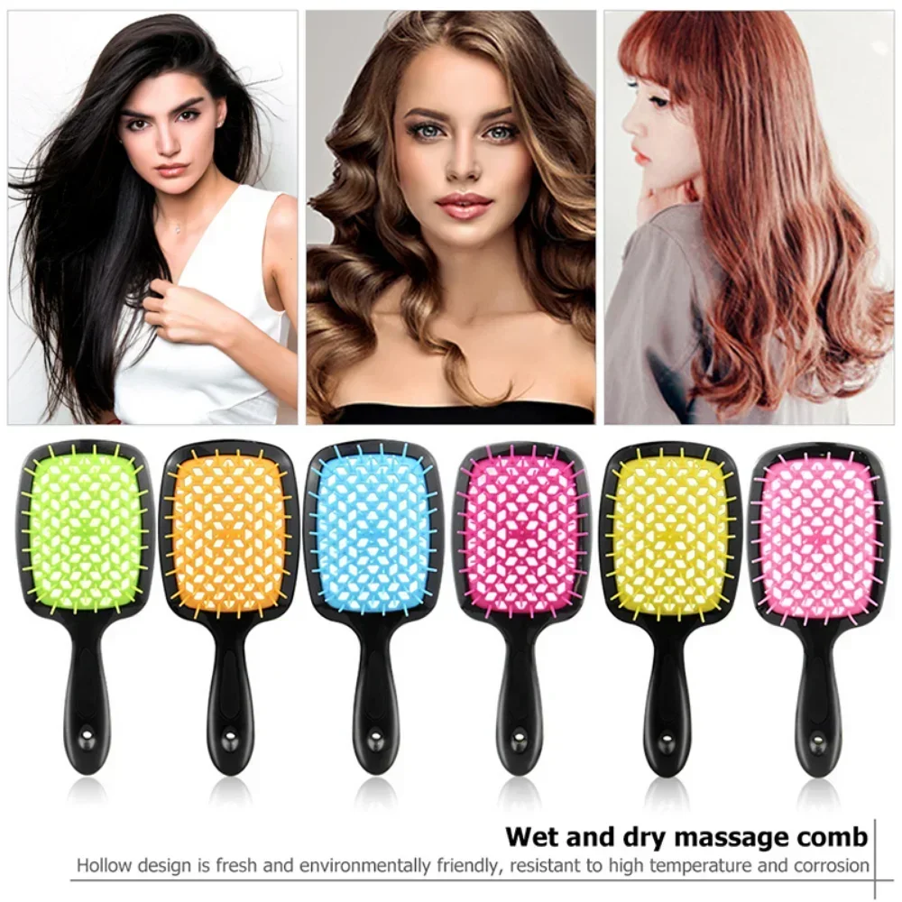 

Hairdressing Hair Smoothing Honeycomb Curved Cutout Hair Brush Used for Styling Combing and Massaging The Scalp Hair Comb