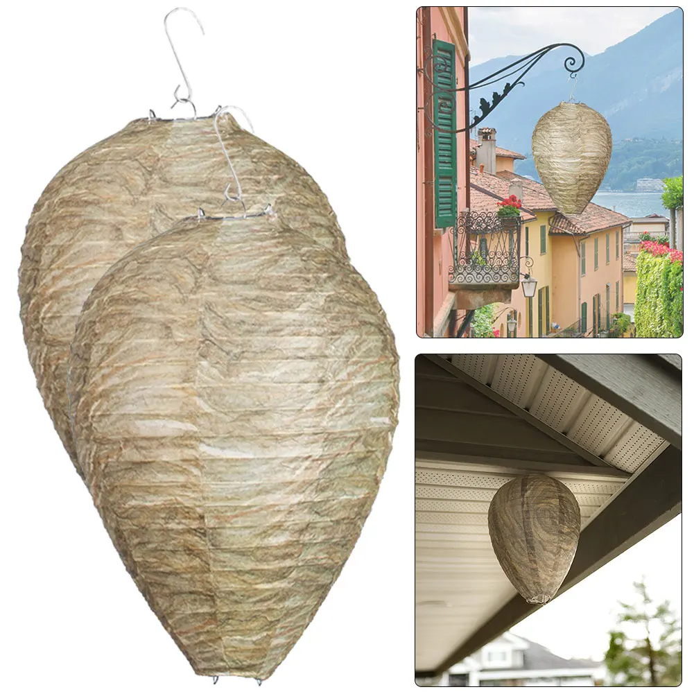 Wasp Nest Decoy Lanterns - Non-Toxic Hornet and Bee Deterrent