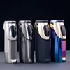 Jobon Direct Injection Three Flame Blue Flame Lighter Charging Gas Mixed Lighter Touch Sensing Electric Quantity Display Tools 4