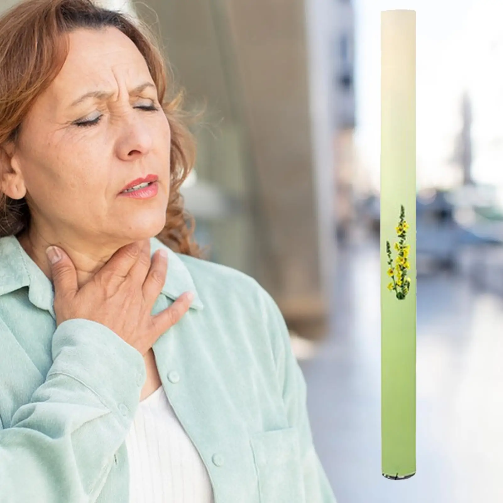 1PCS Lung Purifier Respiratory Health Nasal Stick Natural Lung Cleansing Aromatherapy Diffuser