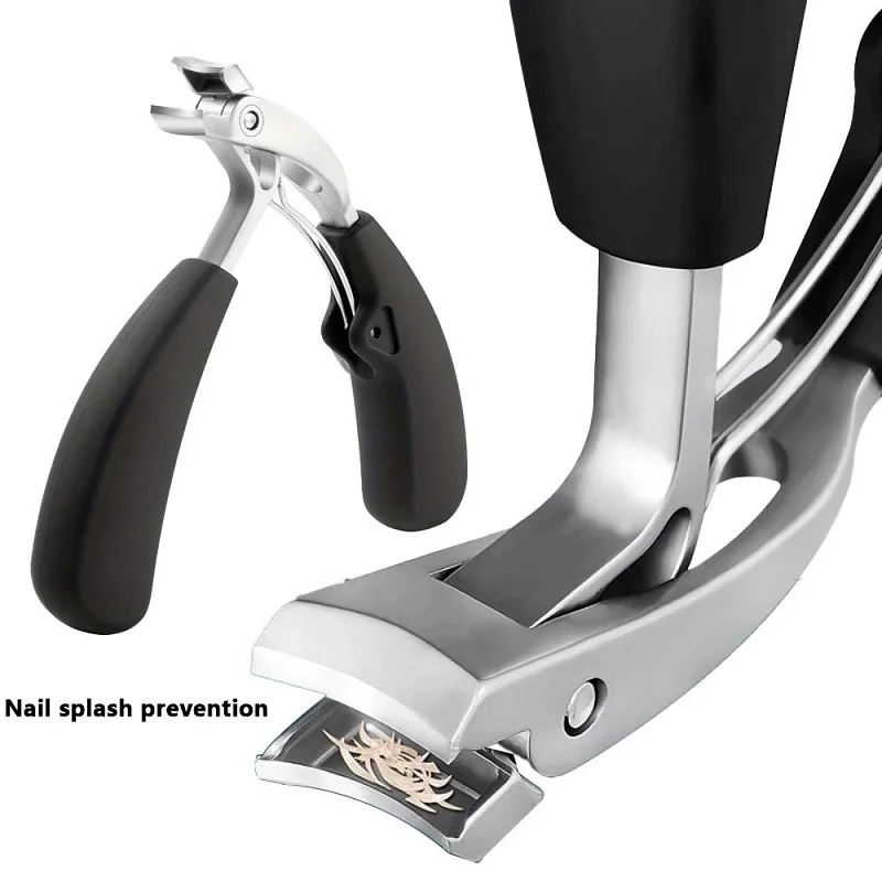 Nail Clippers Curved large opening three times anti-splash storage Elderly thick toenails Heavy duty