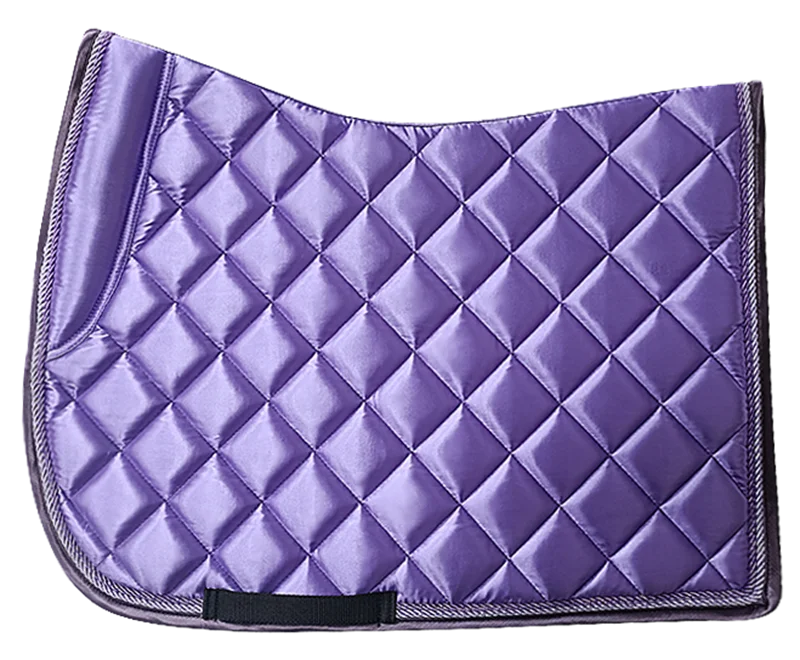 Satin Saddle Pads Equestrian Equipment Dressage Jumping Horse Saddle Pad