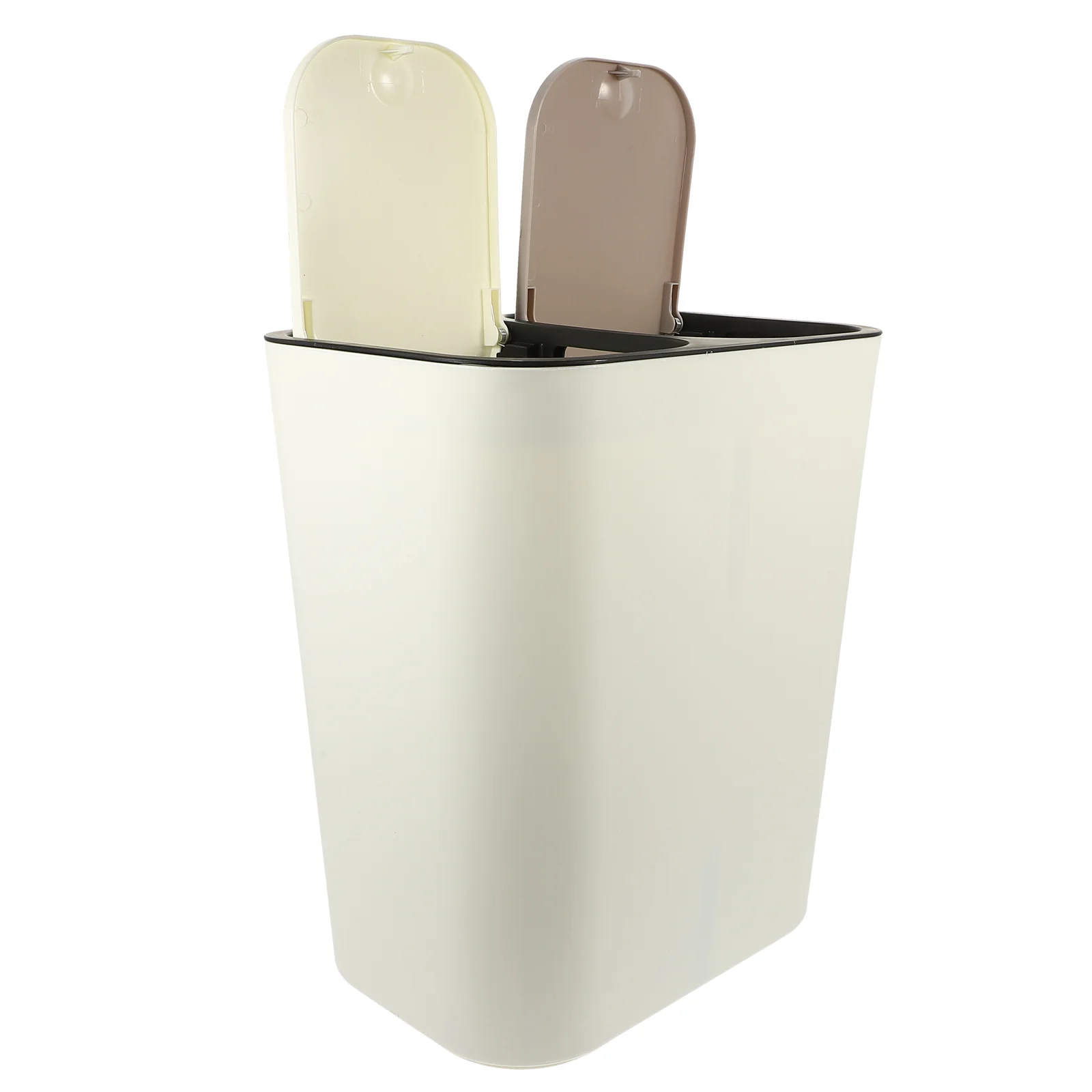 

Kitchen Trash Can with Lid Dual Compartment Kitchen Trash Can Toilet Trash Bucket