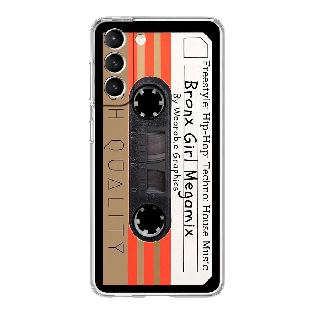 Retro Magnetic Cassette Clear Phone Case Cover