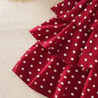 Robe de princesse d'été pour enfants de 4 à 12 ans, robe de gâteau à pois pour filles, robes formelles d'anniversaire, fête d'anniversaire, vacances à la plage 6