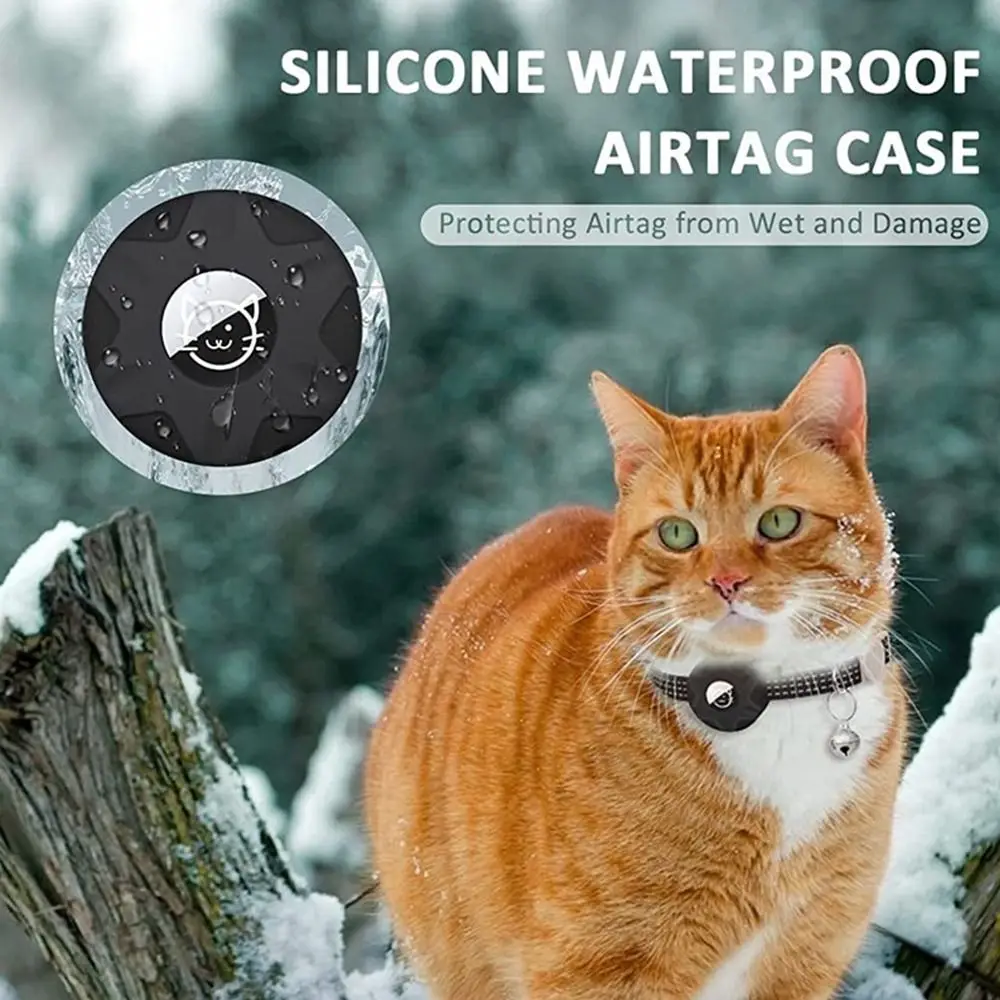 Pet Collar With GPS Anti-lost Collar Reflective Adjustable Pet GPS Trackers For Apple Airtags Holder Products 1 PC