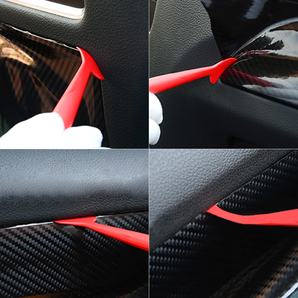 3ks vinyle balit auto magnetický ostří tyčinka stěrka škrabka sada plastový auto uhlík nálepka wrapping okno barvit nářadí souprava obal