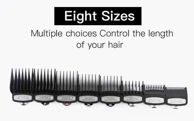 8pcs/set Professional Barber Hair Clipper Guide Combs For Wahl Trimmer Attachment Hair Cutting Limited Comb Salon Haircut Tools