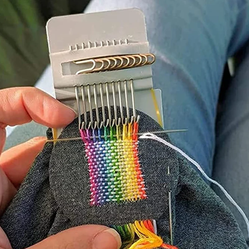미니 다닝 직기 기계, DIY 의류 재봉, 소형 수선, 지시 액세서리 포함, 1PC