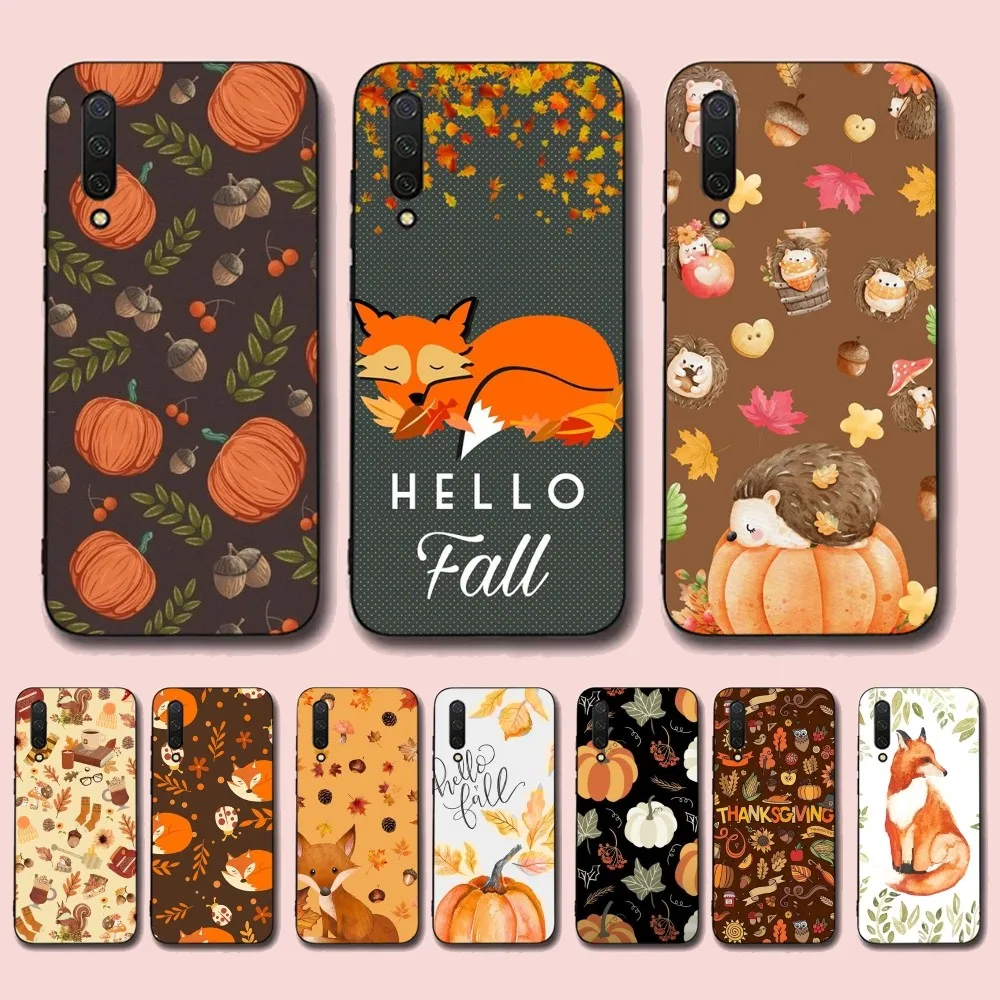 

Autumn leaves fall fox pumpkin Mousepad For Xiaomi Mi 5X 8 9 10 11 12 lite pro 10T PocoX3pro PocoM3 Note 10 pro lite