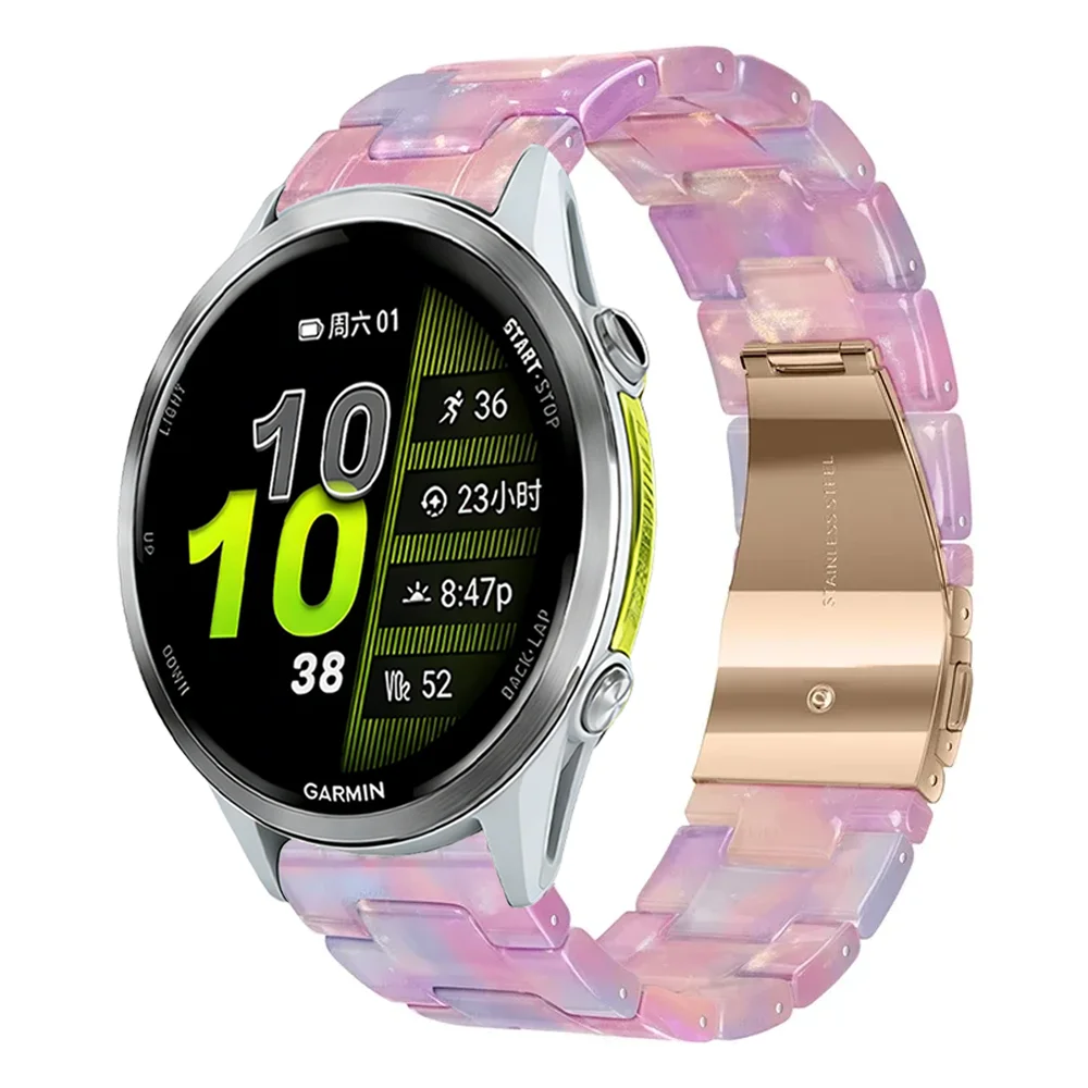 Resin Strap: Comfortable Bracelet for Smartwatches (20mm/22mm)