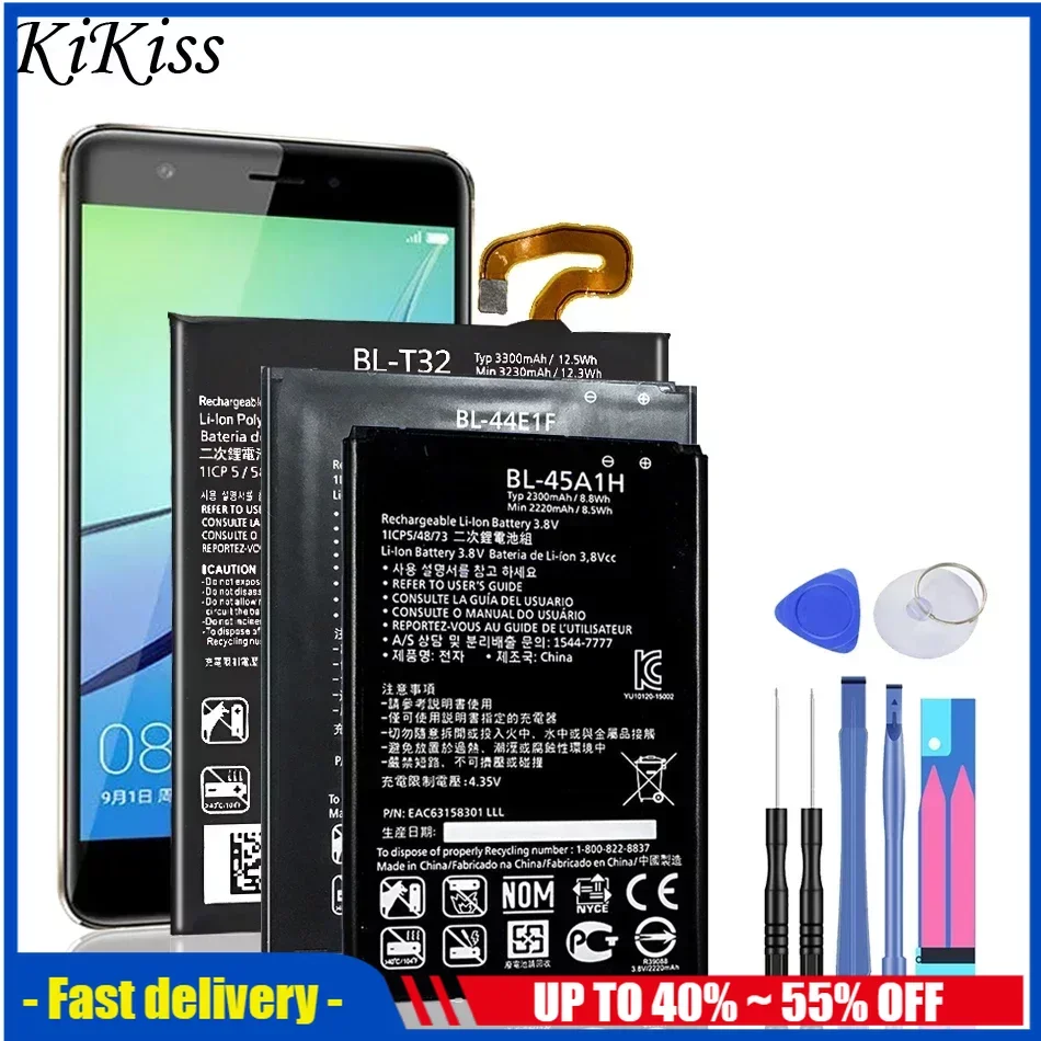 

Batery For LG Nexus 5X, 4, 5, G2 Mini, G3, G3S, G3C, G4, G4S, G4C Beat, G5, G,6 G7, G8 ThinQ, B2MINI, BL-42D1F, BL-53YH, BL-51YF