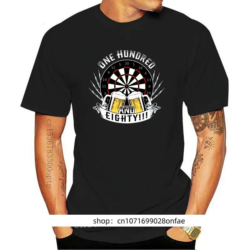 

Darts Shoot Beer Game Graphic T-Shirts One hundred and eighty dart beer 100% Cotton Top Quality Clothing Shirts 2023 Custom