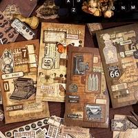 45pcs/piece Vintage Sticky Note Burning Style School Office Supplies DIY Scrapbooking Creative Stationery Notes Pape Set 1