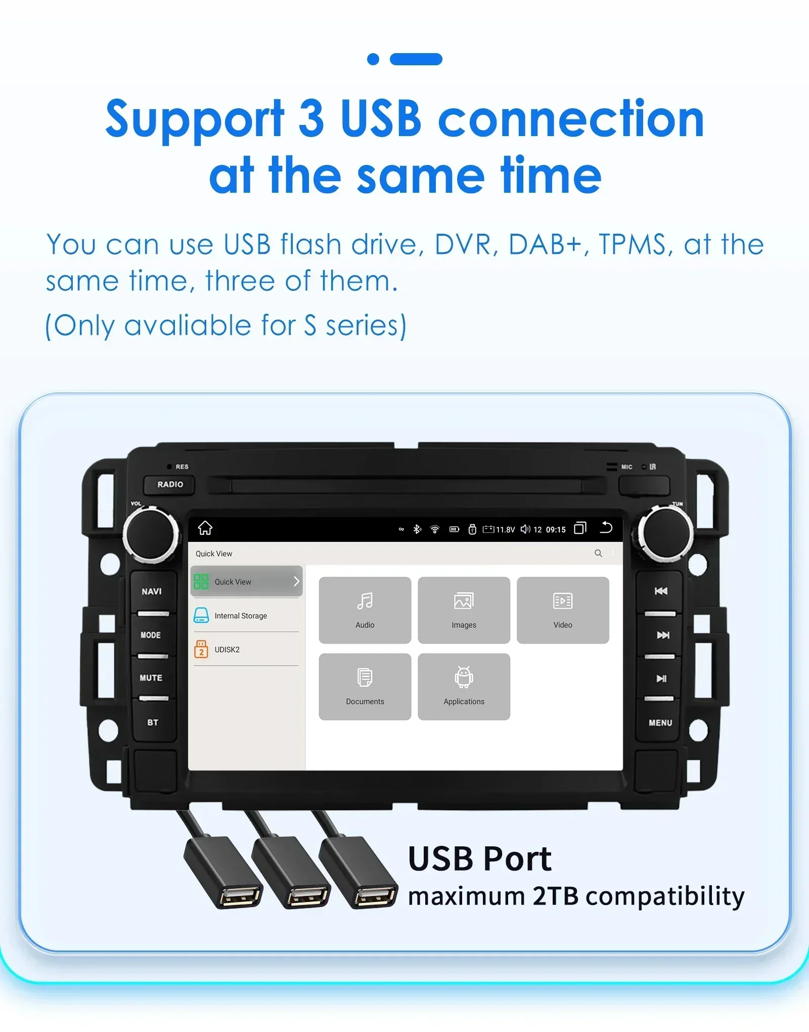 Hizpo 2Din Android 13 Car Multimedia Player Radio for GMC Chevrolet Chevy Yukon Tahoe Suburban Sierra Acadia Automotivo GPS Navi car multimedia player car radio