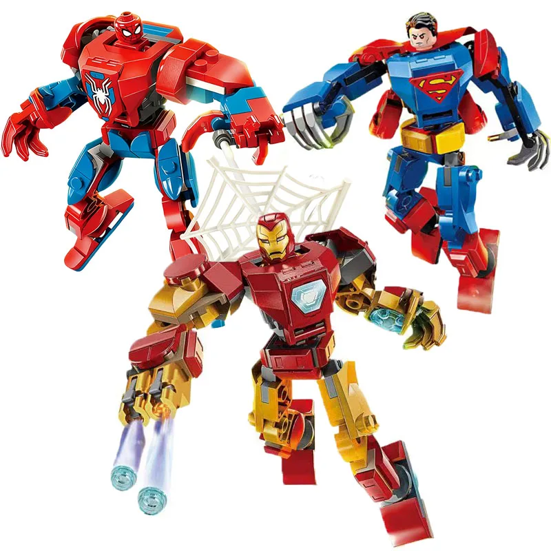 76302 76307 briques de super-héros Avengers Thor Iron Man Thanos assembler figurine d'action Compatible jouet blocs de construction modèle ornement