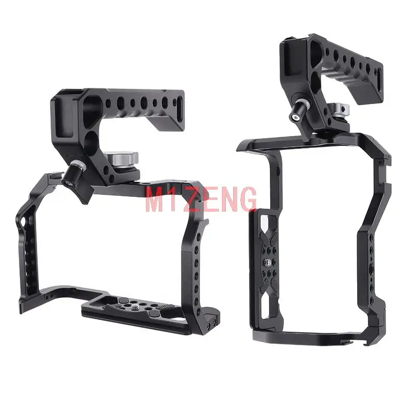Alloy Rabbit cage Rig top Handle Film Arm support bracket Stabilizer for canon R5/R6/R5C EOSR5 EOSR6 camera video led tripod