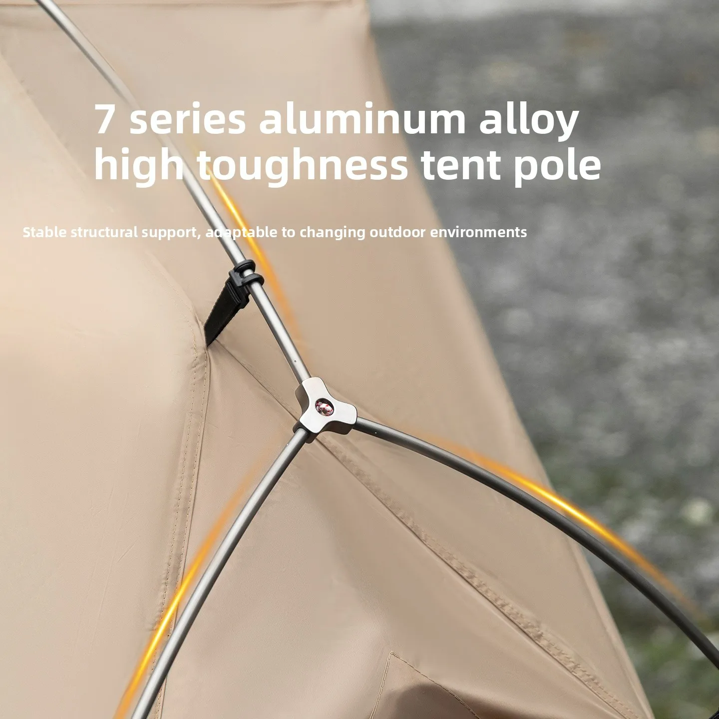 MOUNTAINHIKER Single Person Camp Bed Tent Outdoor Waterproof Rainproof Multi-Purpose Leisure Camping Shelter for Hiking And Trav - 4