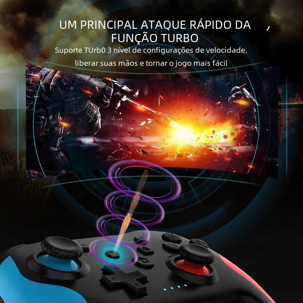 Gaminee ns009s controlador sem fio bt para nintendo switch pro pc