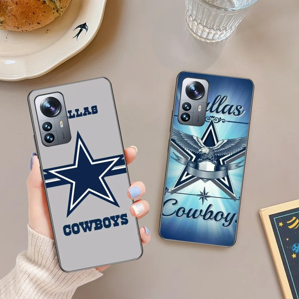 A-Dallas Cowboys-S  Phone Case For Xiaomi 13 12 11 Redmi Note12 Poco F5 F4 Series Soft Black Phone Cover