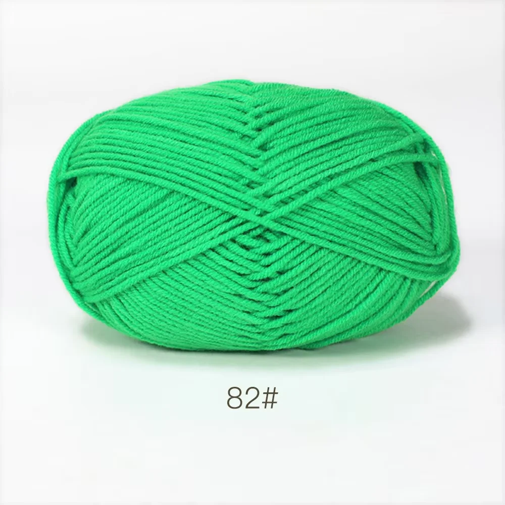 Luxurious Soft Milk Cotton Yarn Pack for Knitting and Crochet Projects - 5PCS, Total 250g