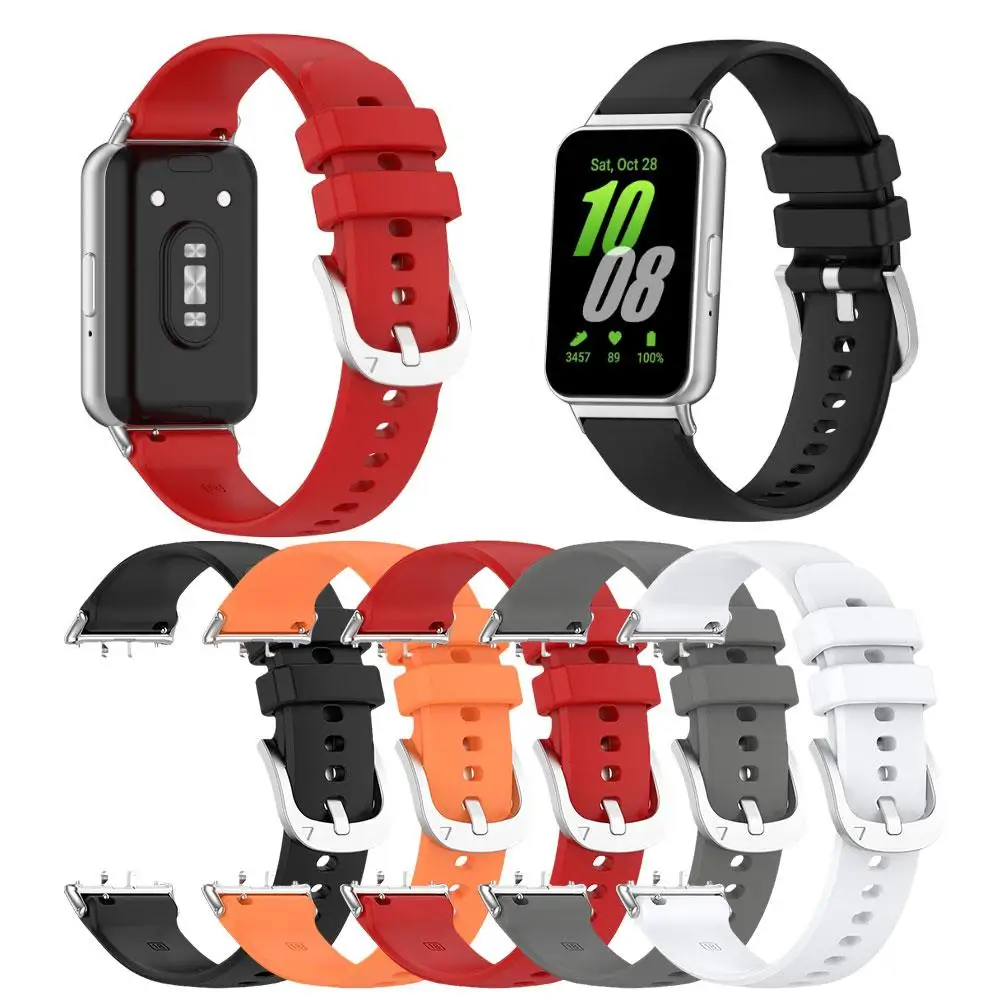 

Ремешок силиконовый для Samsung Galaxy Fit 3, регулируемый сменный Браслет с пряжкой для Samsung Galaxy Fit S1Q2