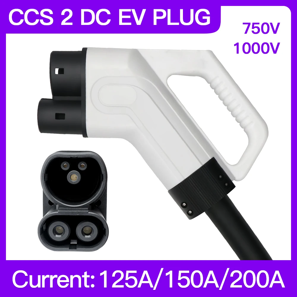 

Auto EVSE CCS Type 2 DC EV Charger Plug 200A Electric Car Vehicle IEC 62196-3 For Charging Station Charger Plug With No Cable