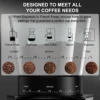 BioloMix Automatic Burr Mill Electric Coffee Grinder with 30 Gears for Espresso American Coffee Pour Over Visual Bean Storage 3