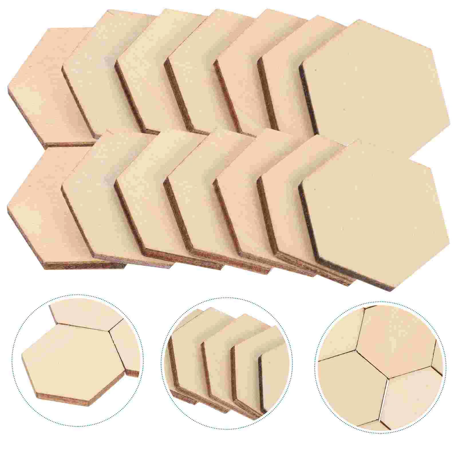 

100 PC Chirstmas Decor Gift Valentine's Day Ornaments Wooden Valentines Decorations
