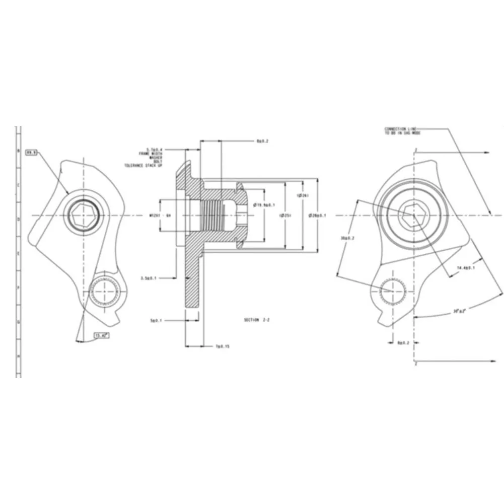 1 PC Sran Udh Bicycle Rear Derailleur Hanger Aluminum Alloy Bicycle Parts For Derailleur Protection images - 6