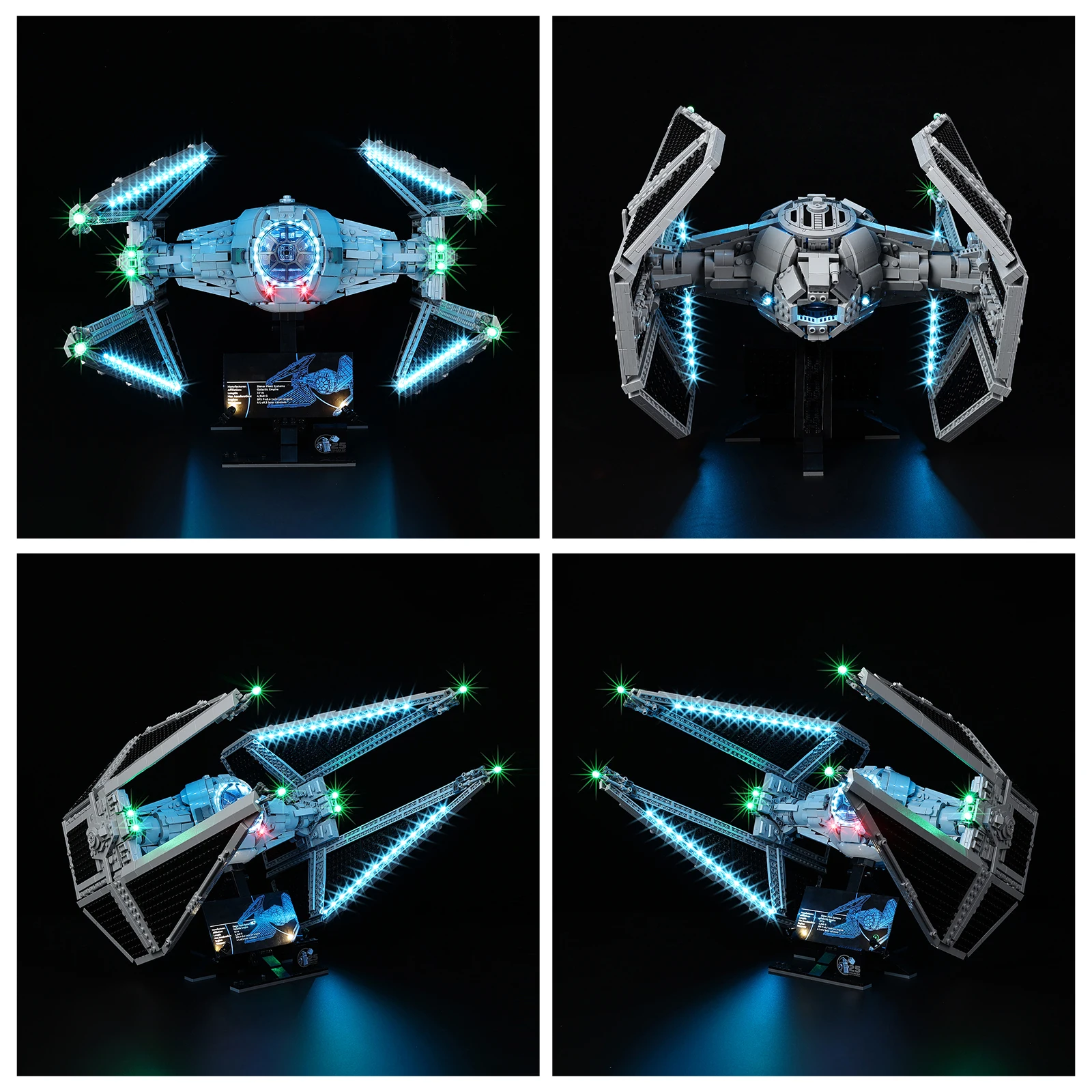 Set di illuminazione per LEGO 75382 TIE Interceptor Rorno