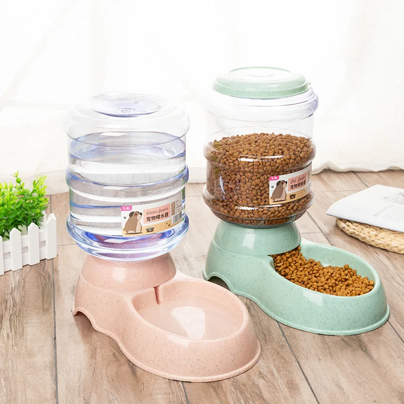 Large Capacity Pet Feeder Bowls Small Dog Food Bowl Automatic Water Dispenser Cat Bowls Pets Feeding Bowls Drink Water Bowl Large Capacity Pet Feeder Bowls Small Dog Food Bowl Automatic Water Dispenser Cat Bowls Pets Feeding Bowls Drink Water Bowl