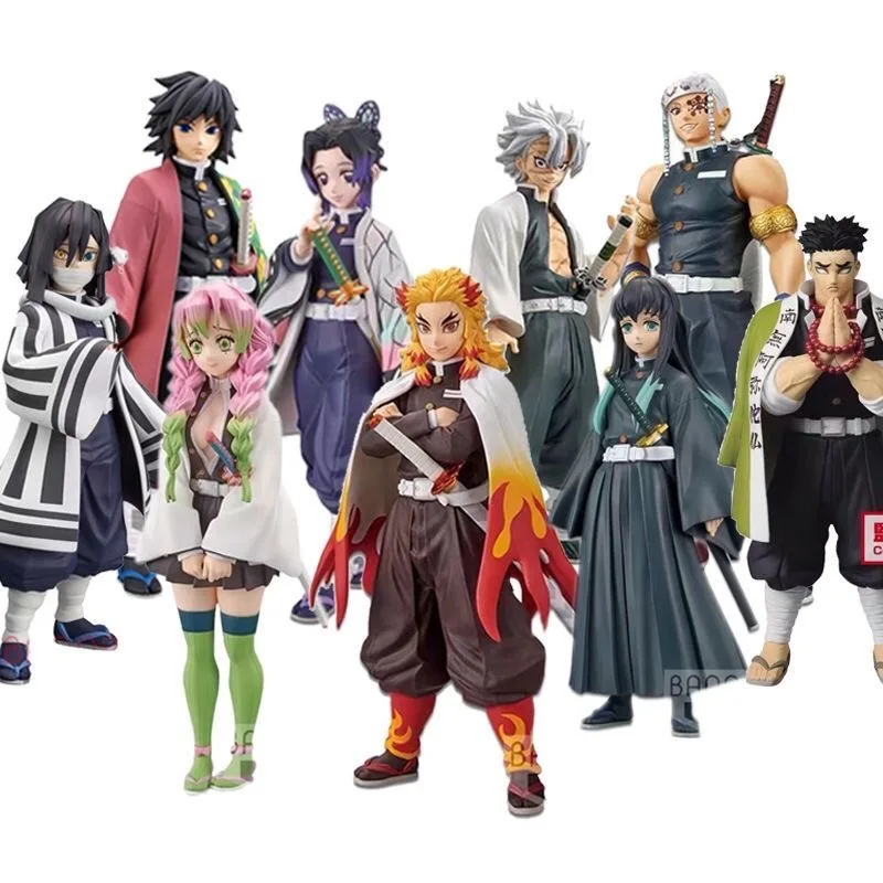 

Demon Slayer GK Anime Figures Tanjirou Nezuko Zenitsu Giyuu Muichirou Model Kimetsu No Yaiba Action Figures Toys Gift for Kids