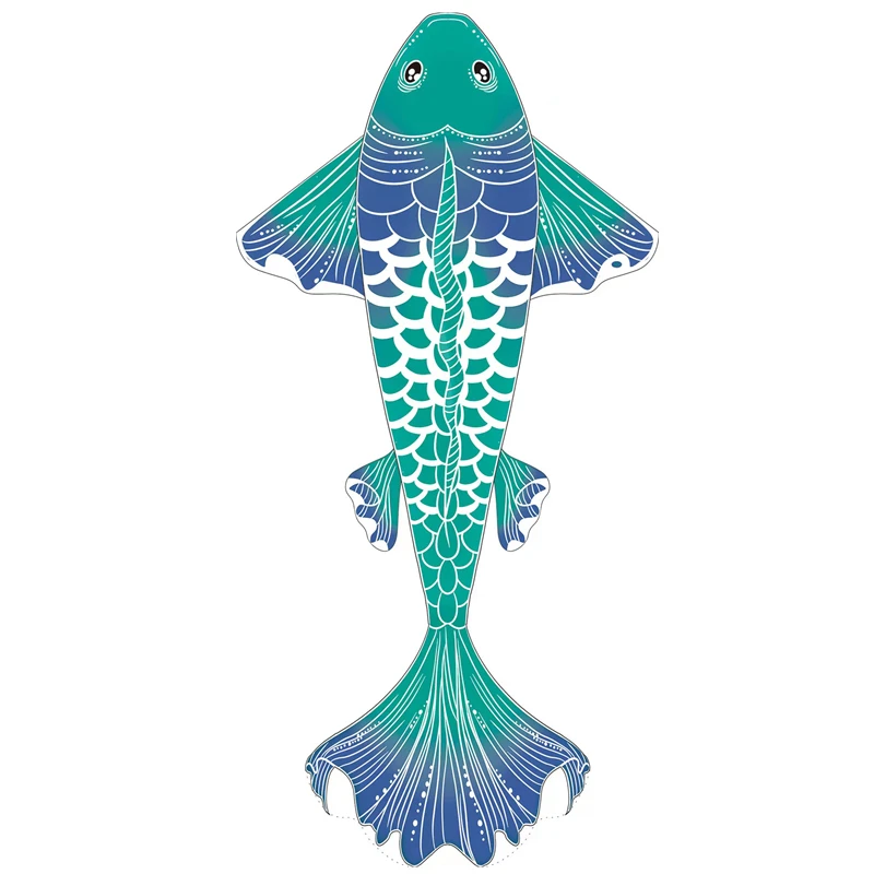 

free shipping new fish kites for adults kites string line toys for kids kites nylon kite parachute weifang beach kite dragon