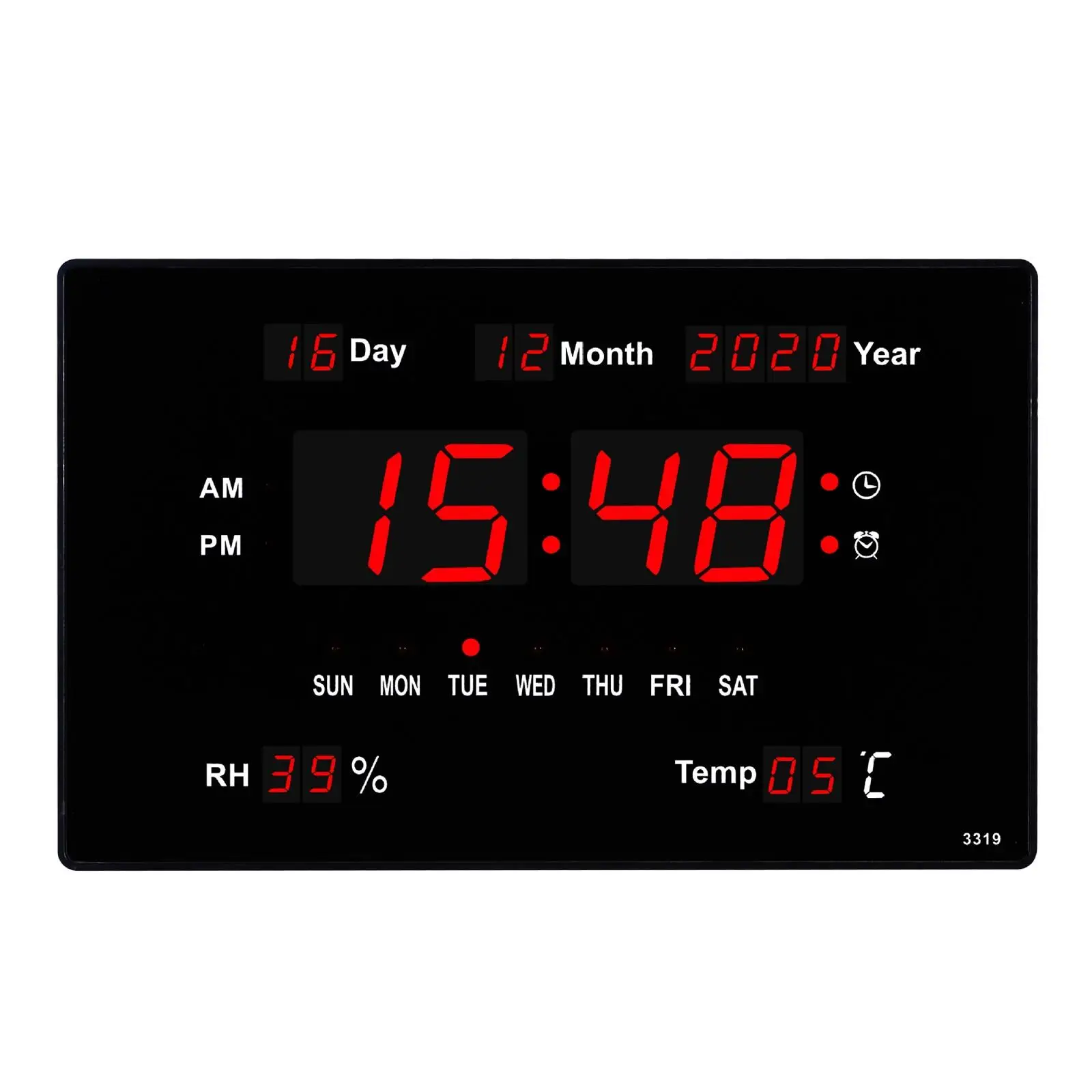 Large Electronic Wall Clock Timer Calendar Alarm LED Display Table Clocks digital wall clock