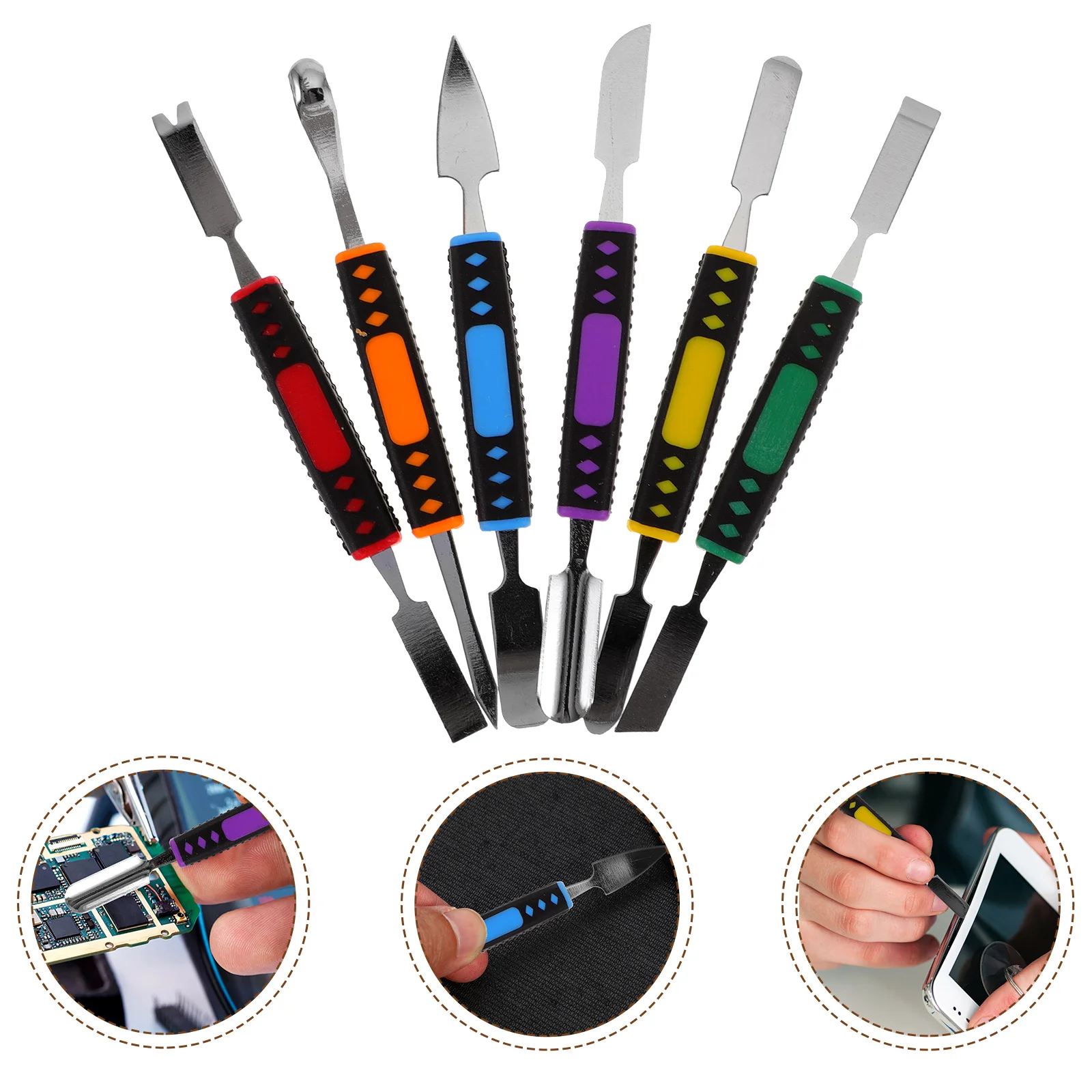 

6 Pcs Unbreakable Repairing Stick for Phone Stainless Steel Portable Laptop Tools