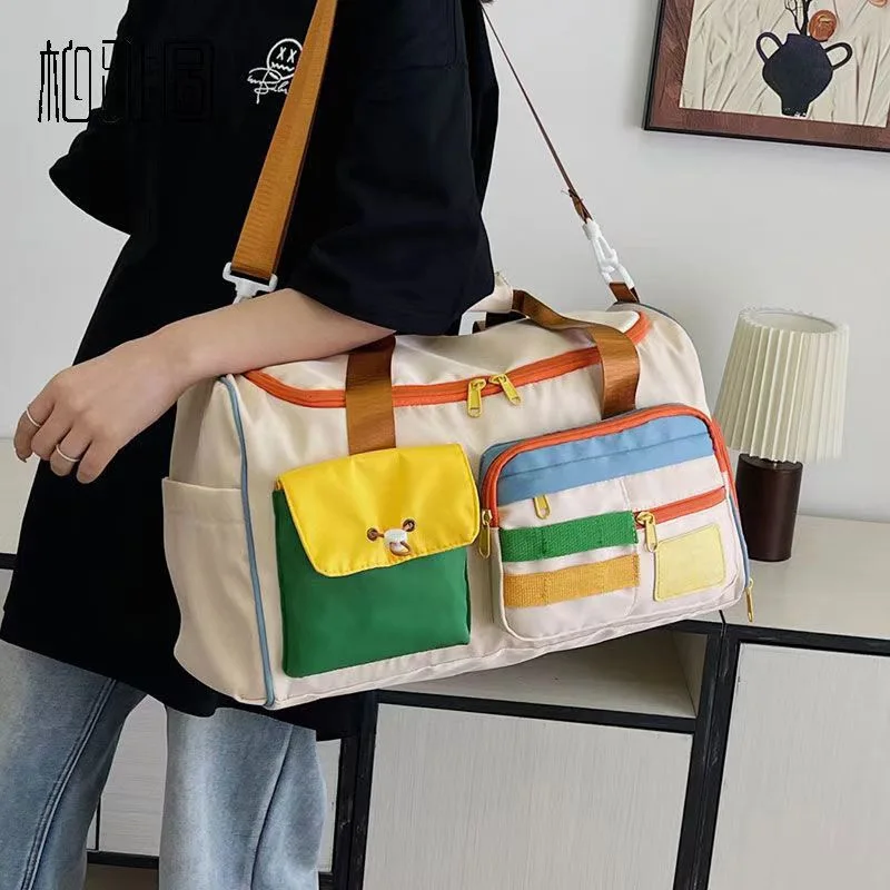 Borsa da Viaggio, Borsone, Borsa per Cosmetici, Borsa Professionale per Fitness, Zaino per Yoga e Nuoto, Borsa a Tracolla e a Mano - immagine 3