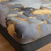 Soft Bed Sheet with Elastic Band Fitted Sheet Home Mattress Protector Printed Bed Cover 90x200cm постельное белье(No Pillowcase) 3