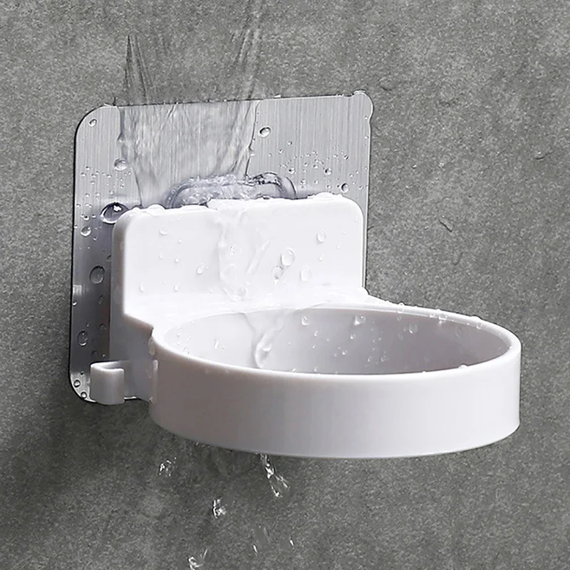 Hair Dryer Holder Shelf Storage Wall mounted Hairdryer Rack Organizer ABS Bathroom Fixture Hardware Home Toilet Accessories