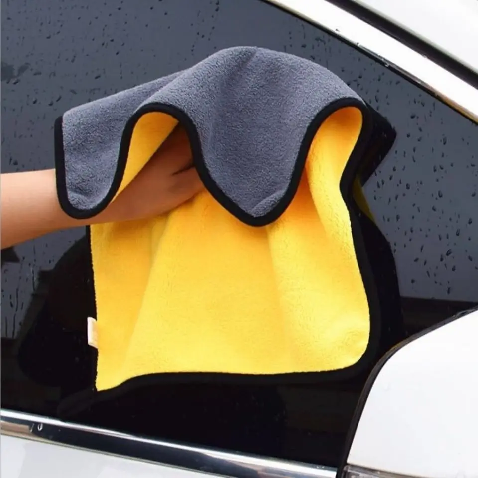 

Car Wash Microfiber Towel Cleaning Drying Cloth Hemming Soft Care Detailing WashTowel Never Scrat High Density Auto Accessory