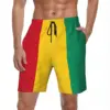 Jamaican Lion Flag Gym Shorts Summer Cool Printing Classic Beach Shorts Male Sports Surf Breathable Custom DIY Beach Trunks 1