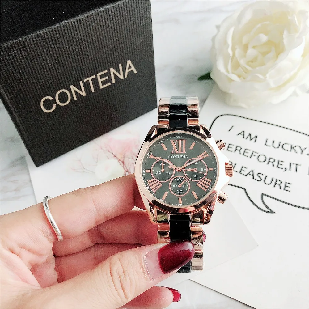 Top Luxe Merk Rose Goud Quartz Vrouwen Horloge Dames Mode Horloge Vrouwen Horloges Vrouwelijke Klok Relogio Feminino Masculino
