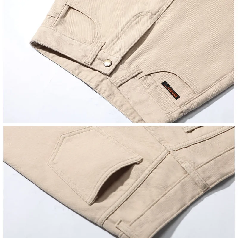 Plus Velvet Ankle Length Women Winter Jeans High Waist Thicken Warm Casual Plush Denim Pants Korean Fashion Khaki Harem Vaqueros