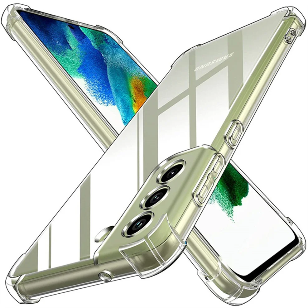 Custodia In Silicone Per Samsung S21 Plus Custodie Morbide Antiurto Trasparenti S21 Fe Case S21+ Samsung Galaxy S21 Ultra Cover S 21 Plus Custodia