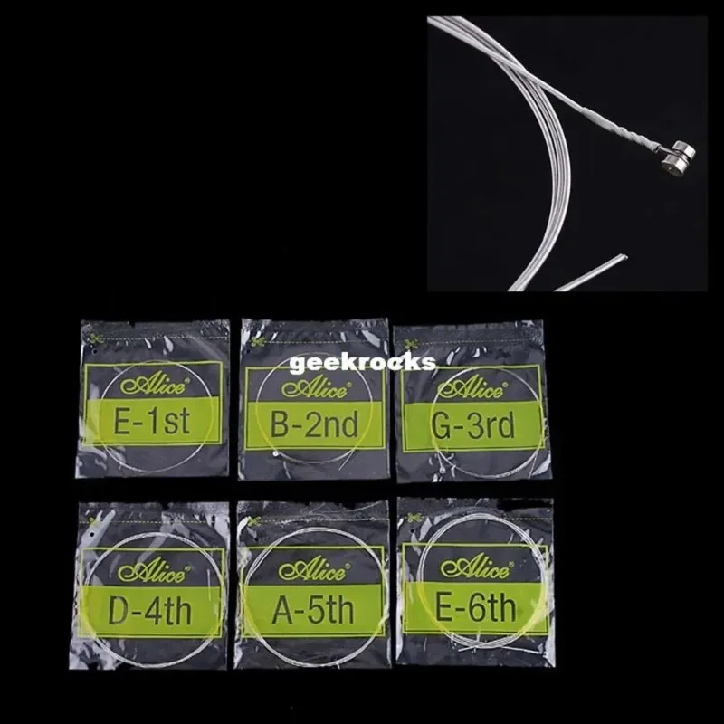 Alice's Set of Electric Guitar Strings with Steel Core Nickel Plated Alloy Wrapped Around A506-SL A506-L A503 Sets of Strings