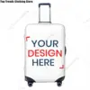 Custom Customize Logo Luggage Cover Elastic Your Design Here Travel Suitcase Protective Covers Suit For 18-32 inch 1