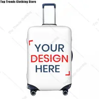 Custom Customize Logo Luggage Cover Elastic Your Design Here Travel Suitcase Protective Covers Suit For 18-32 inch 1