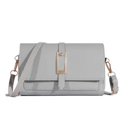 Roulens Women's Compact Crossbody Shoulder Bag: Versatile Wallet and Handbag Combo - Mini(Max Length<20cm) (GRAY)