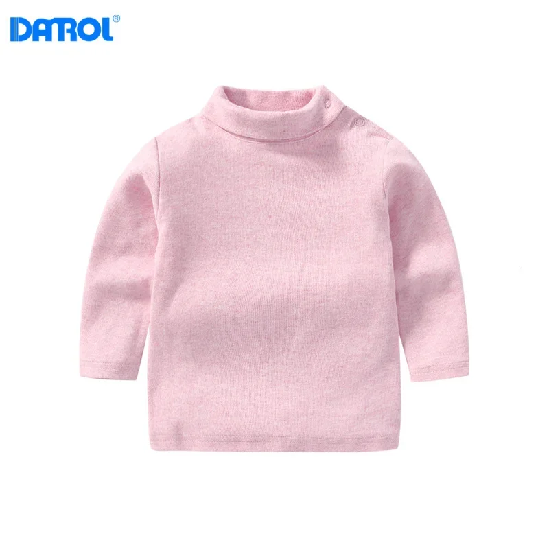 Children's Winter Cotton Turtleneck Bottoming Shirt Underwear Girls Boys Children's Clothes