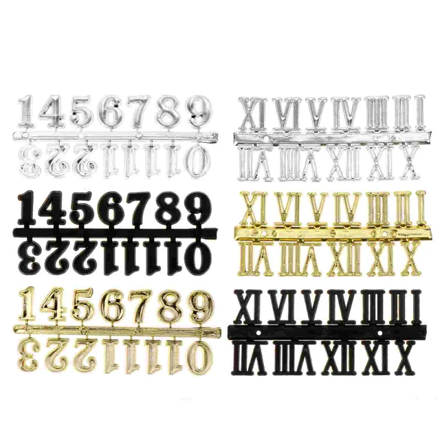 Óraszámok Számok Száma Mechanizmus Csere Római Szám Készlet Arany Numeralclocks Wallmotor Digitális Barkács Arab Kézműves Matricák